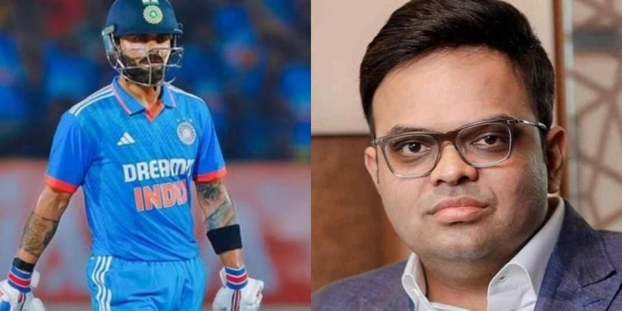 Virat Kohli Jay Shah.Image Credits Twitter